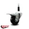 Service Caster 3'' Soft Rubber Swivel 7/8'' Expanding Stem Caster Total Lock Brake SCC-EXTTL20S314-SRS-78 - alternate 2